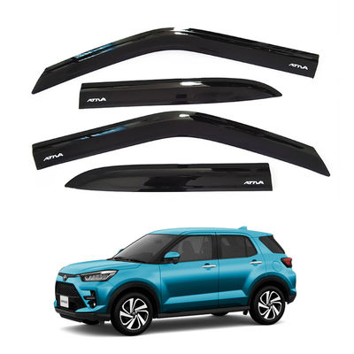 PRE-ATTACHED WITH 3M SELF ADHESIVE Factory Direct Car Accessories Made Guard Trim Sun Rain Wind Deflectors Car Window Visors for raize